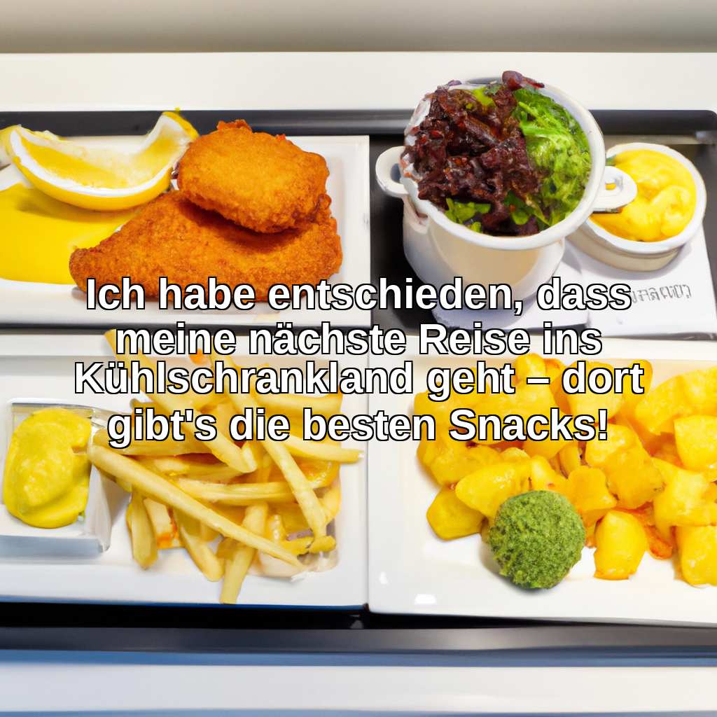 Ich habe entschieden, dass meine nächste Reise ins Kühlschrankland geht – dort gibt's die besten Snacks!