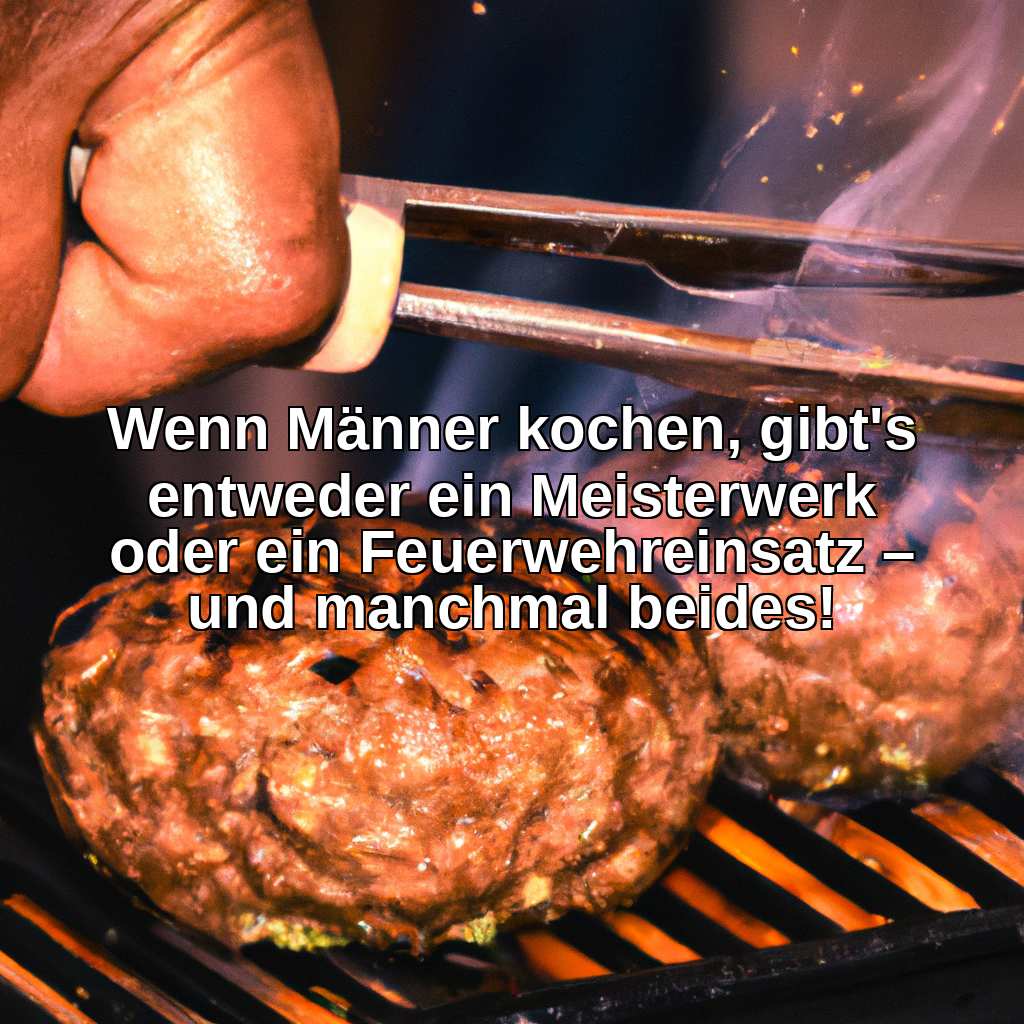 Wenn Männer kochen, gibt's entweder ein Meisterwerk oder ein Feuerwehreinsatz – und manchmal beides!